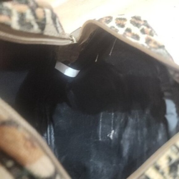 Tapestry Travel Bag Purse Crossbody Shoulder Zip Close pockets safari animals - Picture 10 of 11